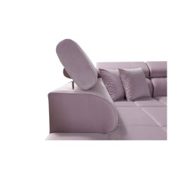 Sofá esquinero en forma de U Oslo VI con función de cama - Velvet, Jaguar 2185