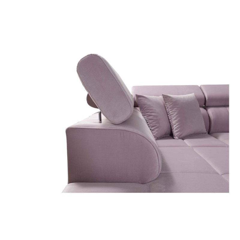 U-shaped corner sofa Oslo VI with sleeping function - Velvet, Jaguar 2186