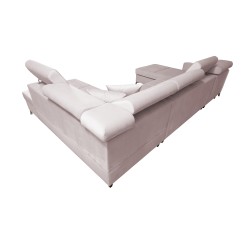 U-förmiges Sofa Oslo VI mit Schlaffunktion - Velvet, Jaguar 2162