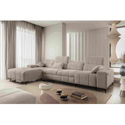 Ballagio XII corner sofa with a sleeping function upholstered in Plecionka, Spring 1110