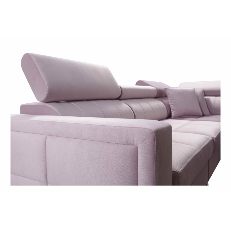 Narożnik w kształcie U Oslo VII z funkcją spania - Velvet, Jaguar 2162