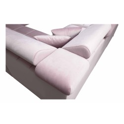 U-förmiges Sofa Oslo VII mit Schlaffunktion - Samt, Jaguar 2177