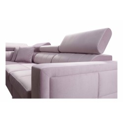 U-förmiges Sofa Oslo VII mit Schlaffunktion - Samt, Jaguar 2177