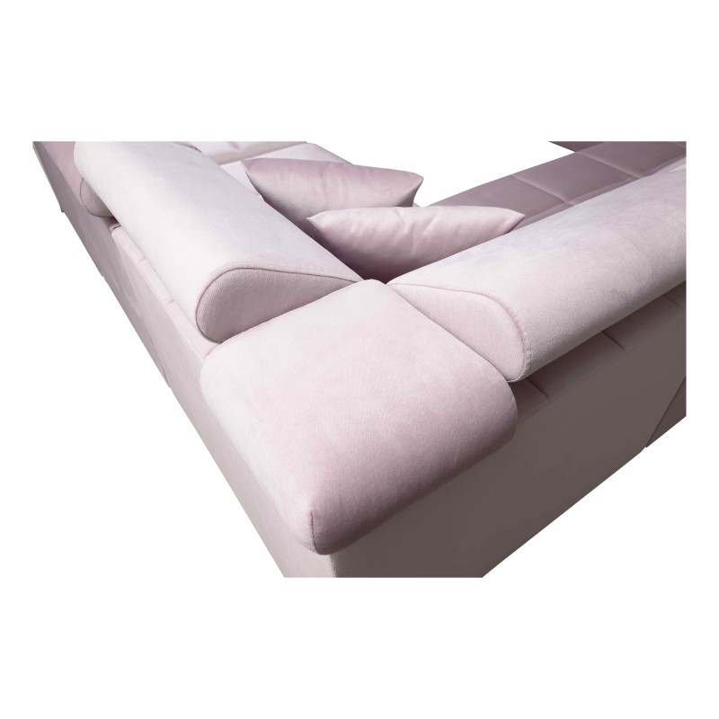 U-förmiges Sofa Oslo VII mit Schlaffunktion - Velvet, Jaguar 2183