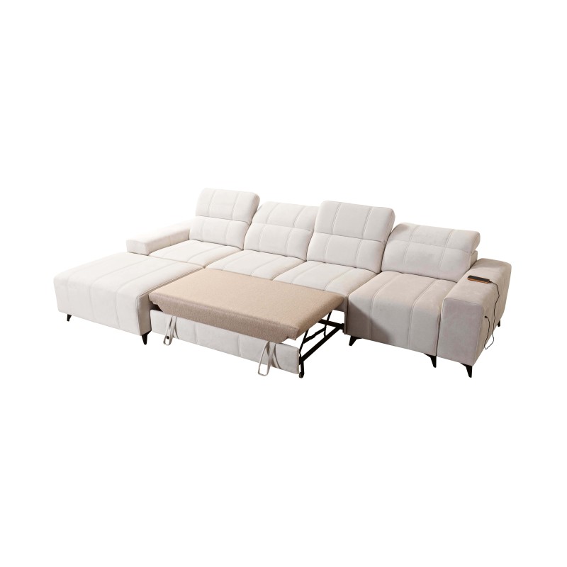 Ballagio XII corner sofa with a sleeping function upholstered in Weave, Spring 1104