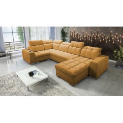 bMeta Title:/b Narożnik w kształcie U Prisma IV z funkcją spania | Velvet | Pet friendly, Terra 48