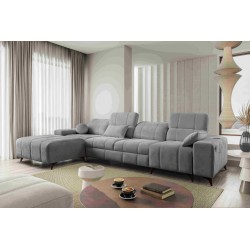 Ballagio XII corner sofa with a sleeping function upholstered in Plecionka, Spring 1102