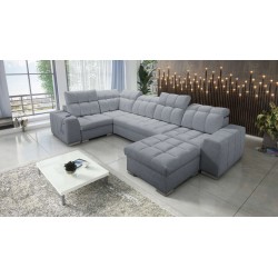 bMeta Title:/b U-förmiges Ecksofa Prisma IV mit Schlaffunktion | Samt | Haustierfreundlich, Terra 92