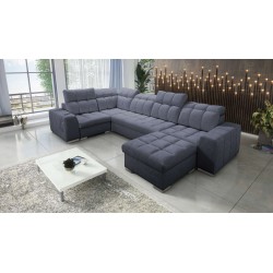 **Meta Title:** U-Shaped Sofa Prisma IV with Sleeping Function | Velvet | Pet Friendly, Terra 96
