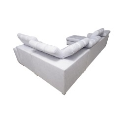**Meta Title:** U-Shaped Sofa Prisma IV with Sleeping Function | Velvet | Pet Friendly, Terra 75 + Black Eco-Leather