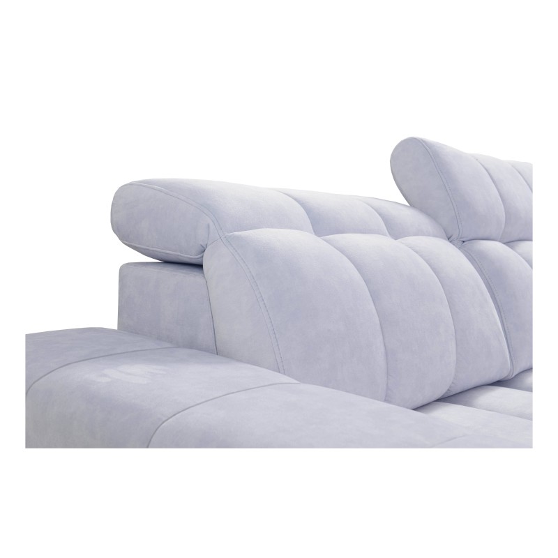 bMeta Title:/b U-Shaped Sofa Prisma IV with Sleeping Function | Velvet | Pet Friendly, Terra 76 + Black Eco-Leather