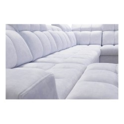 **Meta Title:** U-Shaped Sofa Prisma IV with Sleeping Function | Velvet | Pet Friendly, Terra 99 + Eco-Leather