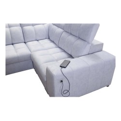 **Meta Title:** U-Shaped Corner Sofa Prisma IV with Sleeping Function | Velvet | Pet Friendly, Terra 99 + Black Eco-Leather