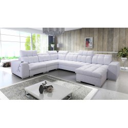 U-shaped corner sofa Prisma VIII with a sleeping function and port
