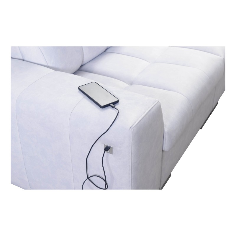U-shaped corner sofa Prisma VIII with a sleeping function and port