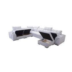 U-shaped corner sofa Prisma VIII with a sleeping function and port