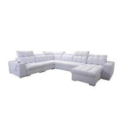 U-shaped corner sofa Prisma VIII with a sleeping function and port