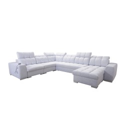 U-shaped corner sofa Prisma VIII with a sleeping function and port