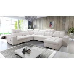 U-shaped corner sofa Prisma VIII with a sleeping function and port