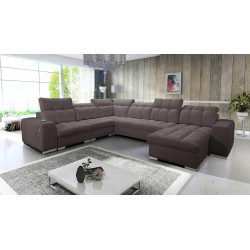 U-shaped corner sofa Prisma VIII with a sleeping function and port