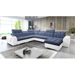 U-shaped corner sofa Prisma VIII with a sleeping function and port