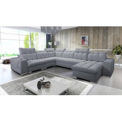 U-förmiges Ecksofa Prisma VIII mit Schlaffunktion und Anschluss