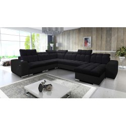 U-shaped corner sofa Prisma VIII with a sleeping function and port