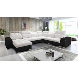 U-shaped corner sofa Prisma VIII with a sleeping function and port