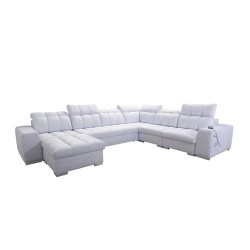 U-shaped corner sofa Prisma VIII with a sleeping function and port
