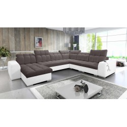 U-shaped corner sofa Prisma VIII with a sleeping function and port