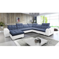 U-shaped corner sofa Prisma VIII with a sleeping function and port