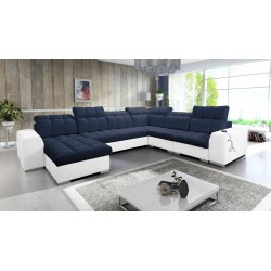 U-shaped corner sofa Prisma VIII with a sleeping function and port