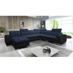 U-shaped corner sofa Prisma VIII with a sleeping function and port