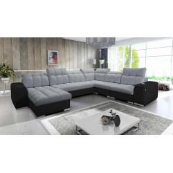 U-shaped corner sofa Prisma VIII with a sleeping function and port