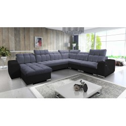 U-shaped corner sofa Prisma VIII with a sleeping function and port
