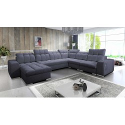 U-förmiges Ecksofa Prisma VIII mit Schlaffunktion und Anschluss