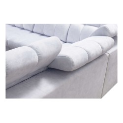 Ecksofa Prisma X mit Schlaffunktion, USB-Anschluss und Bettkasten - Samt | Haustierfreundlich, Terra 96 + Schwarzes Kunstleder