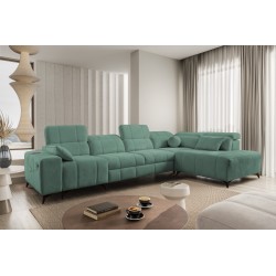 Ecksofa Ballagio XI mit Schlaffunktion in dem Stoff Plecionka, Spring 1116 – Komfort und Stil in einem