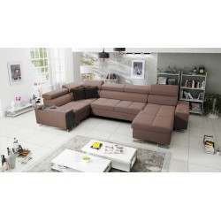 Sofá esquinero en forma de U Orbix IV Mini con función de cama: una combinación inigualable de estilo y comodidad.