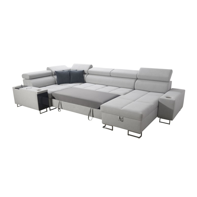 Ecksofa in U-Form Orbix IV Mini mit Schlaffunktion - unvergleichliche Kombination aus Stil und Komfort