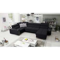 Ecksofa U Orbix IV Maxi mit Schlaffunktion - Gewebe, Sawana 14