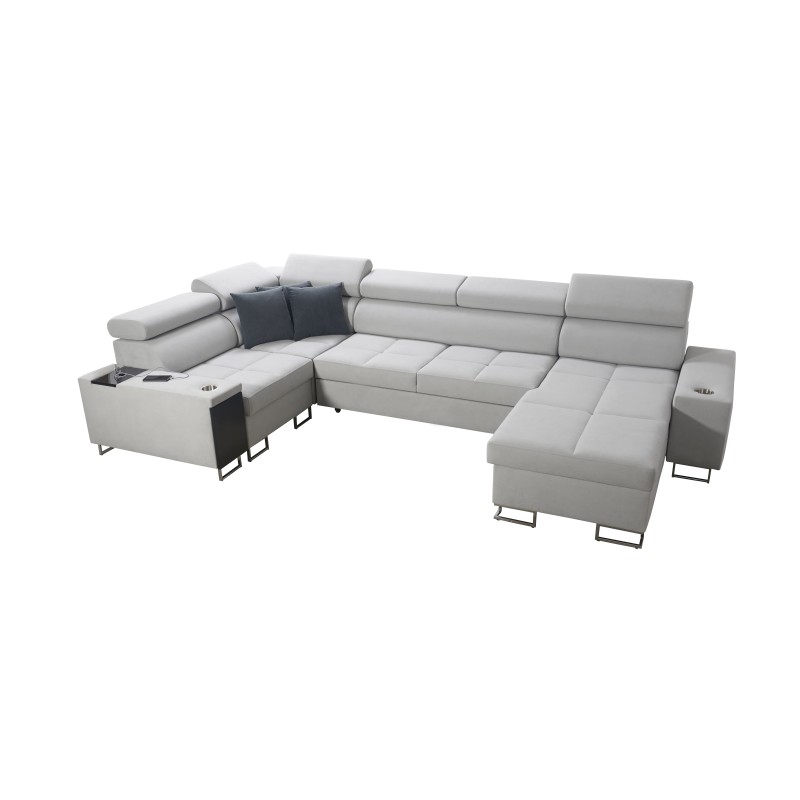 Narożnik U Orbix IV Maxi z funkcją spania - Velvet, Ultario Velvet 2955