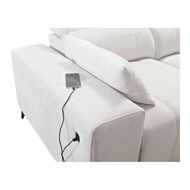 Ecksofa Ballagio XI mit Schlaffunktion in Stoff Plecionka, Spring 1108 – Komfort und Stil in einem