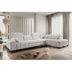 Ecksofa Ballagio XI mit Schlaffunktion in Stoff Plecionka, Spring 1104 – Komfort und Stil in einem