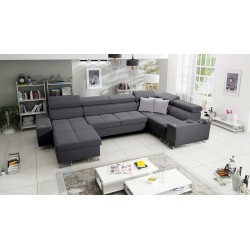 U-Ecksofa Orbix IV Maxi mit Schlaffunktion - Geflecht, Sawana 96