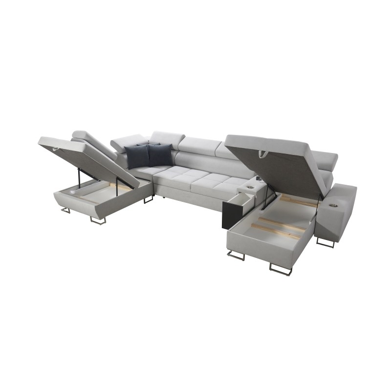 Sofá en forma de U Orbix V con función de dormir | Muebles de Plecionka, Sawana 84 Sawana 84