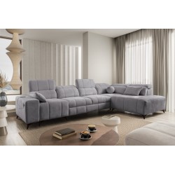 Ballagio XI corner sofa with a sleeping function in Plecionka fabric, Spring 1102 – comfort and style in one