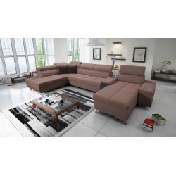 U-förmiges Sofa Orbix V mit Schlaffunktion | Möbel mit Geflecht, Sawana 26 Sawana 84