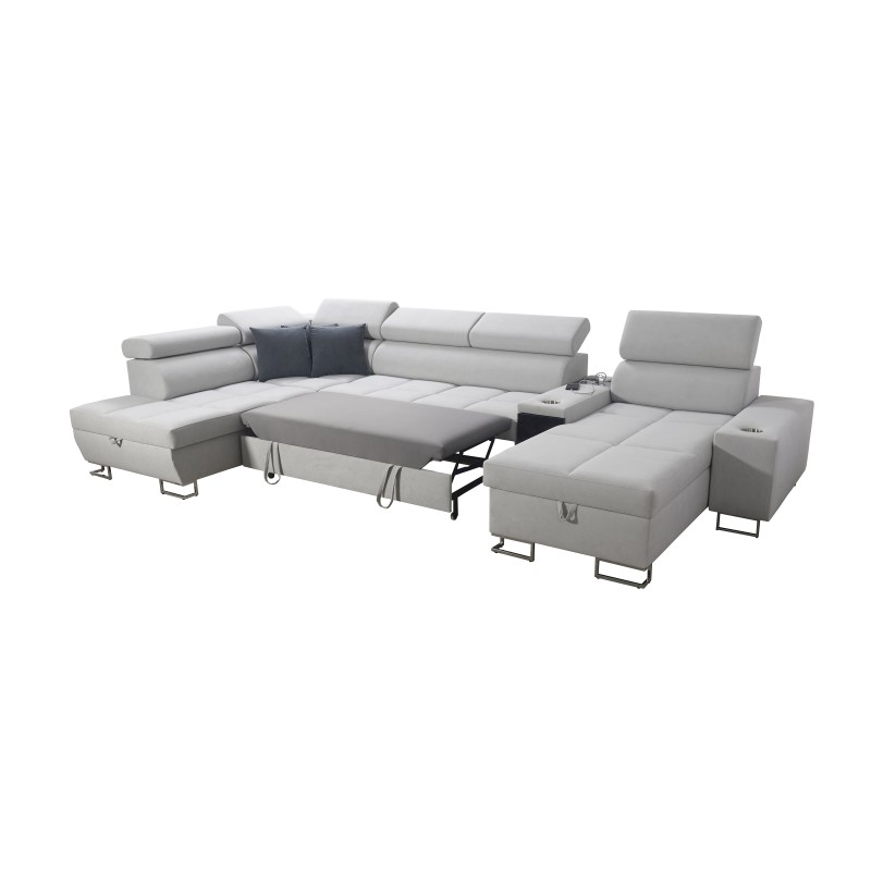 U-shaped corner sofa Orbix V with a sleeping function | Furniture with Wicker, Sawana 72 Sawana 84