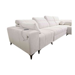 Ecksofa Ballagio XI mit Schlaffunktion im Stoff Plecionka, Spring 1102 – Komfort und Stil in einem